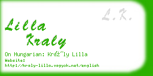 lilla kraly business card